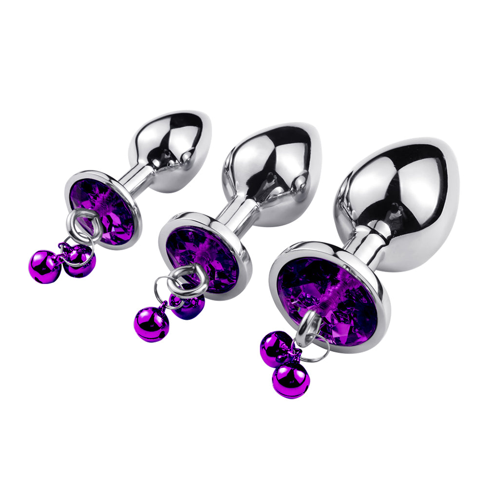 Anal Buttplug Trainer Set with Jewels