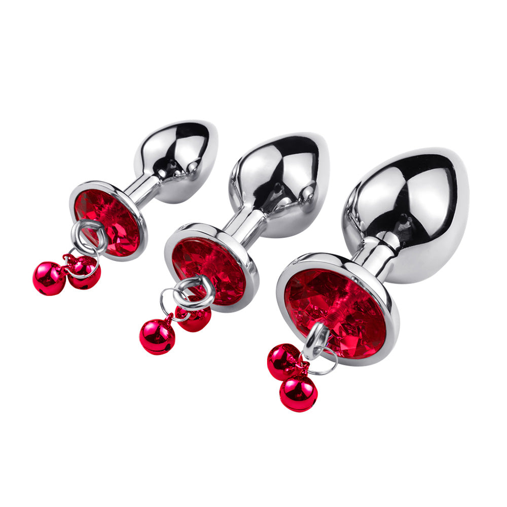 Anal Buttplug Trainer Set with Jewels