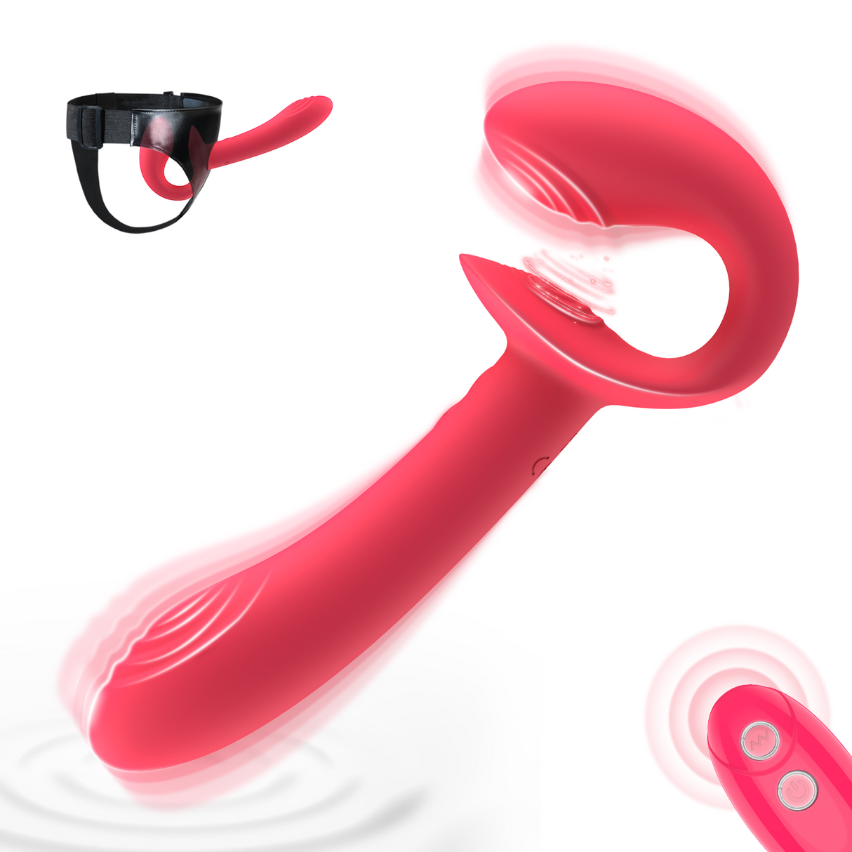 Strap-On Double-Ended Wearable Vibrator