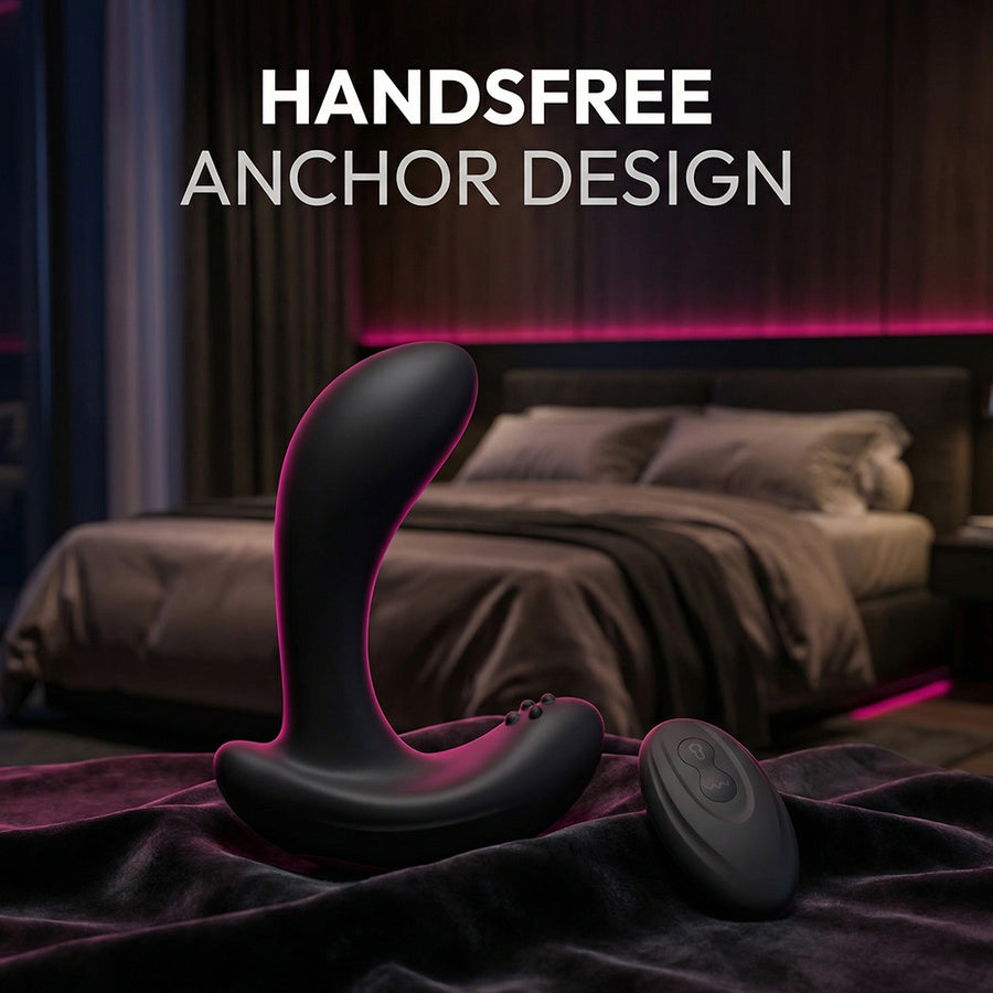 Large Inflatable Prostate Massager with Remote Control