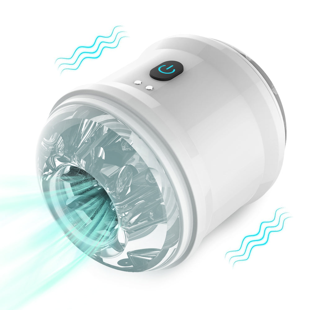 10 Frequency Dual Motor Vibrating Male Masturbator