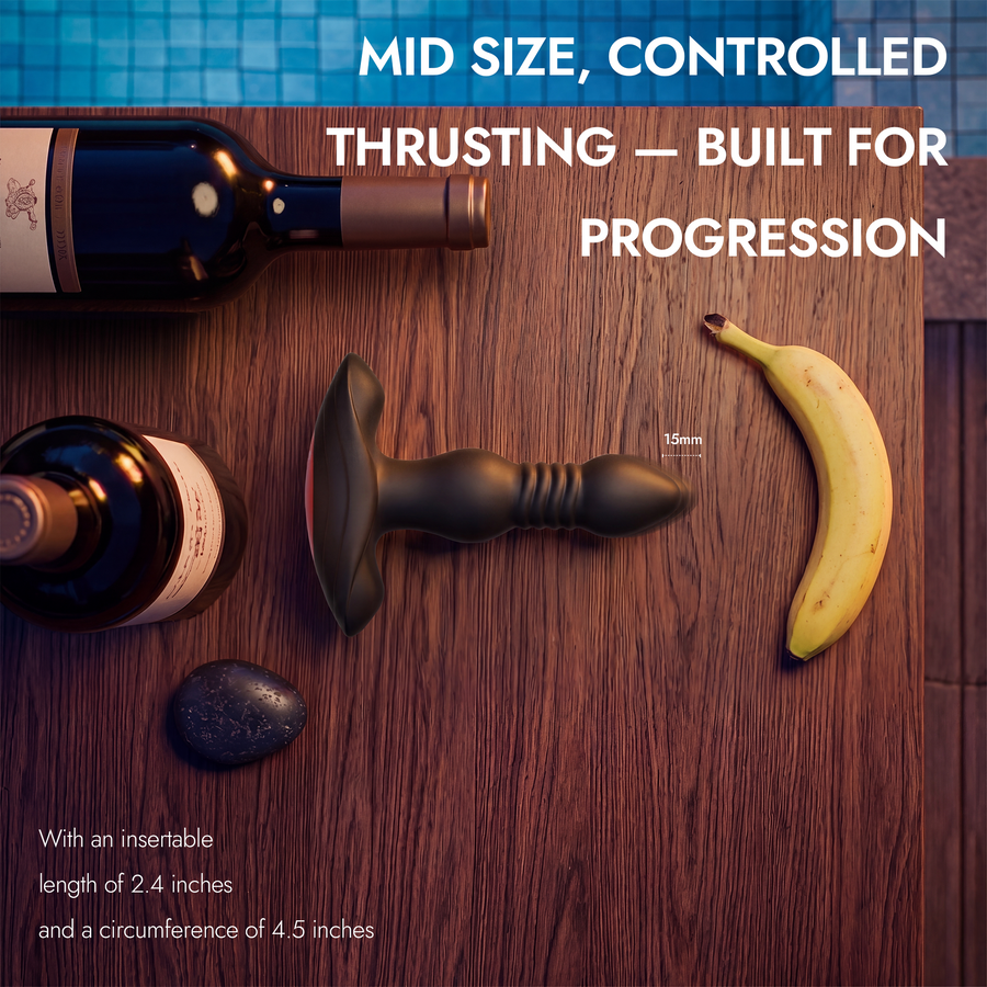 Medium Thrusting Prostate Massager with Remote Control