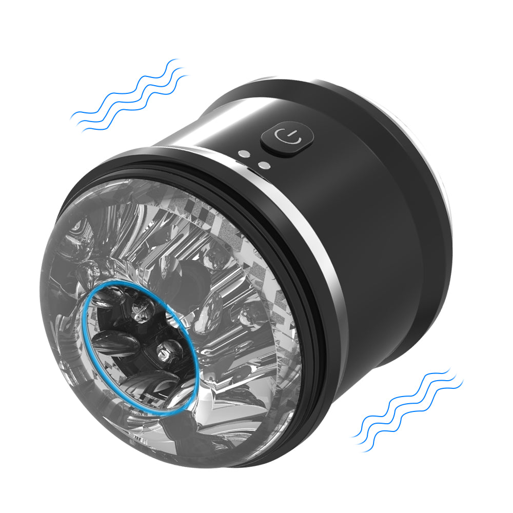10 Frequency Dual Motor Vibrating Male Masturbator
