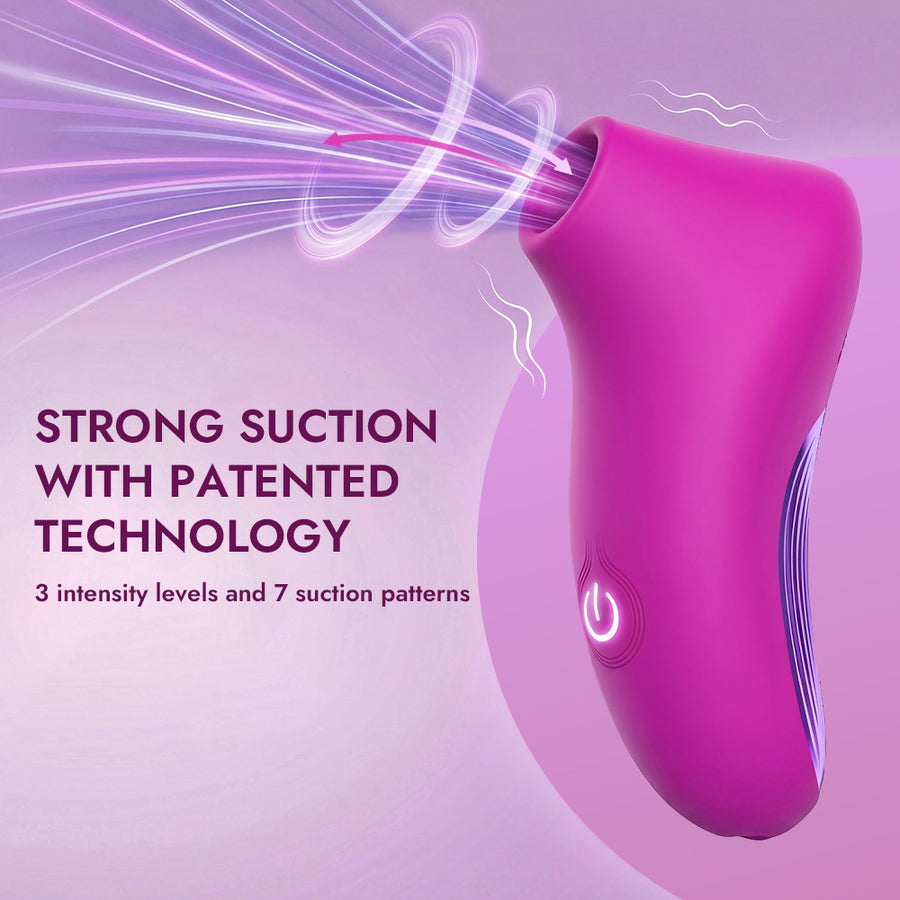 Ergonomic Max Suction Clitoral Vibrator with Patented Dynamic Suction System