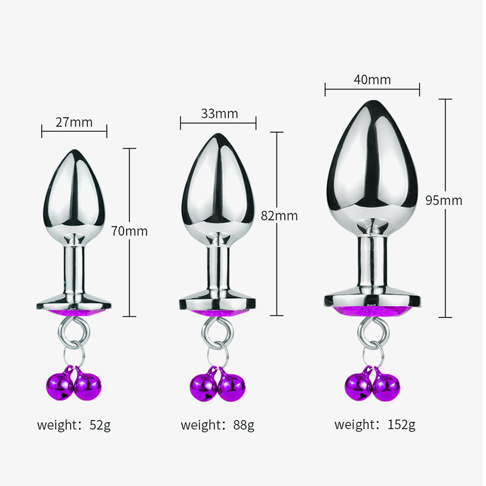 Anal Buttplug Trainer Set with Jewels