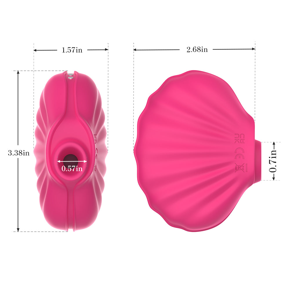 Shell-Shaped Clitoral Suction Toy for Discreet & Portable Use