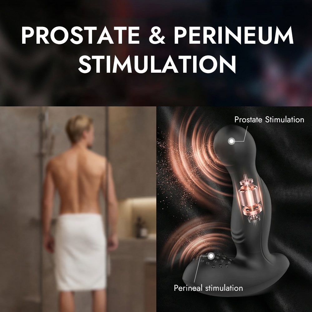 Small Fingering Prostate Massager with Perineum Stimulator, Beginner Friendly