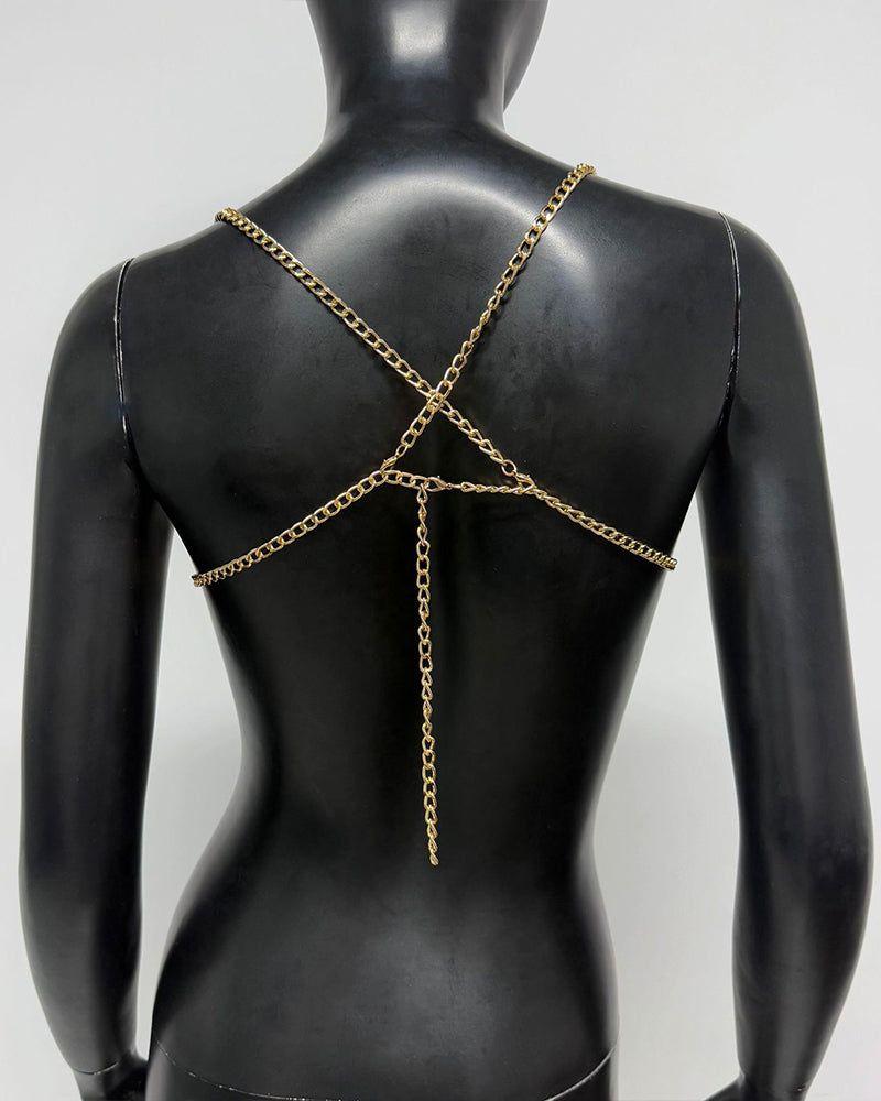 Pearl Chest Chain Accessories Body Chain