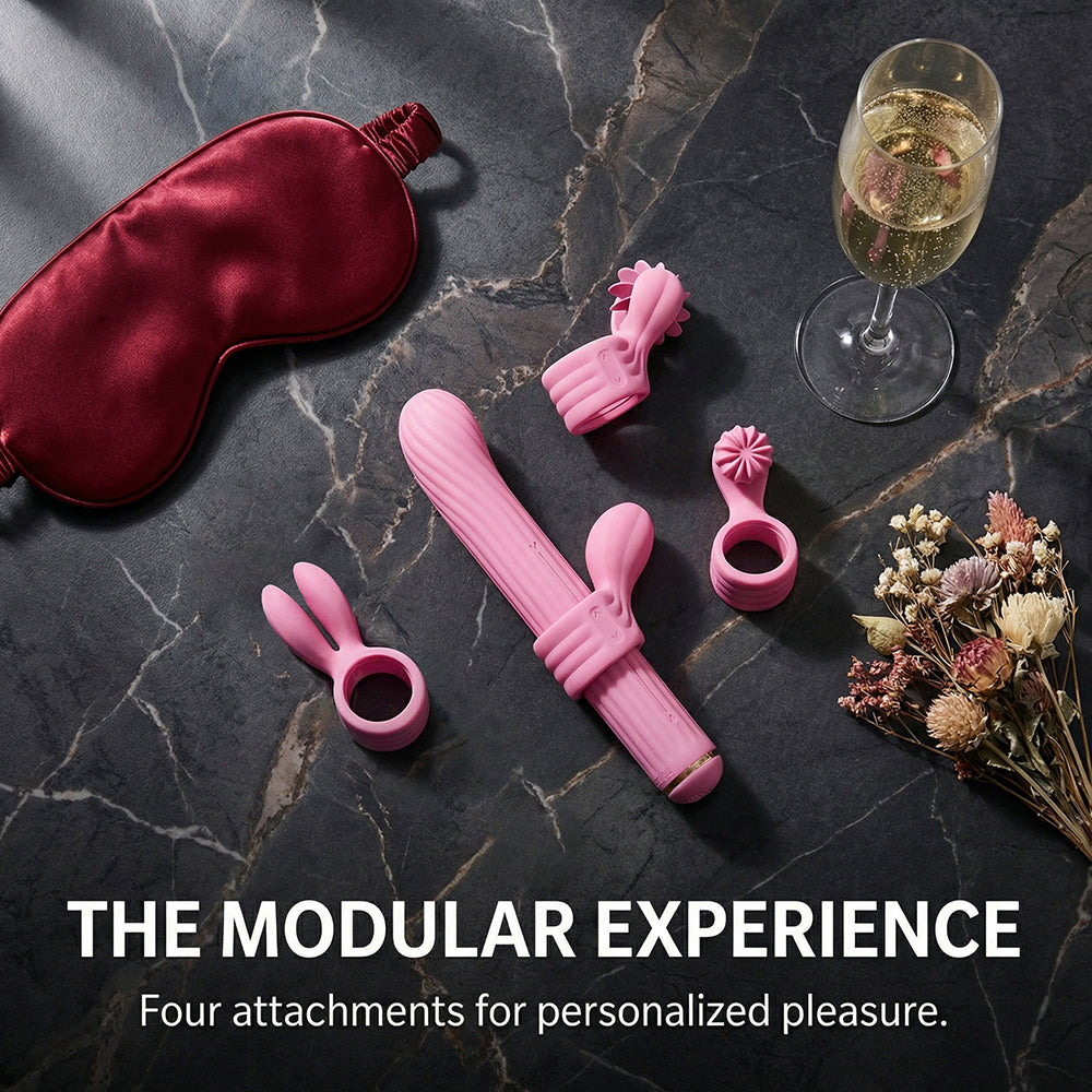Four-Attachment Rabbit Vibrator