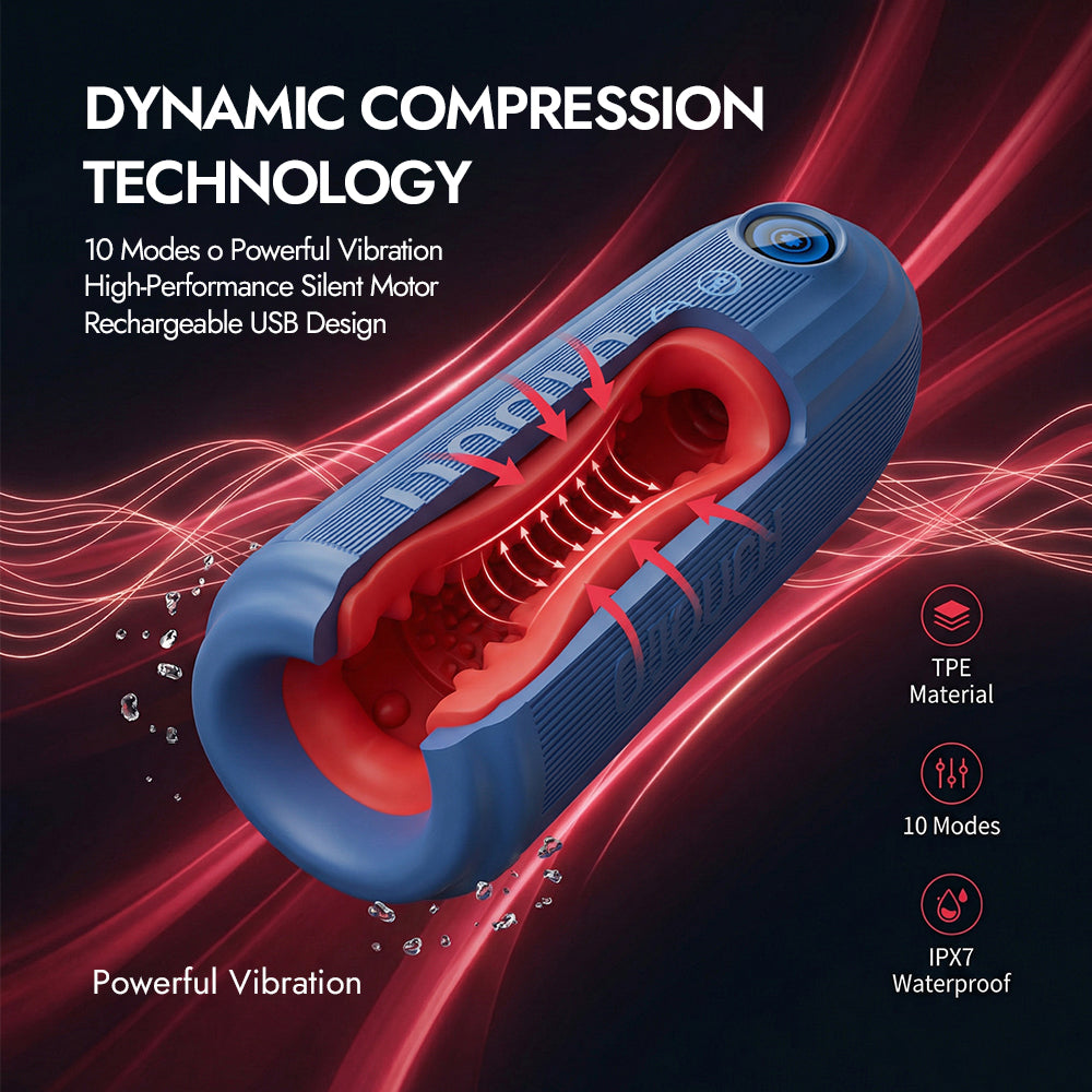 Submarine Thrusting, Contracting & Vibrating Penis Masturbator