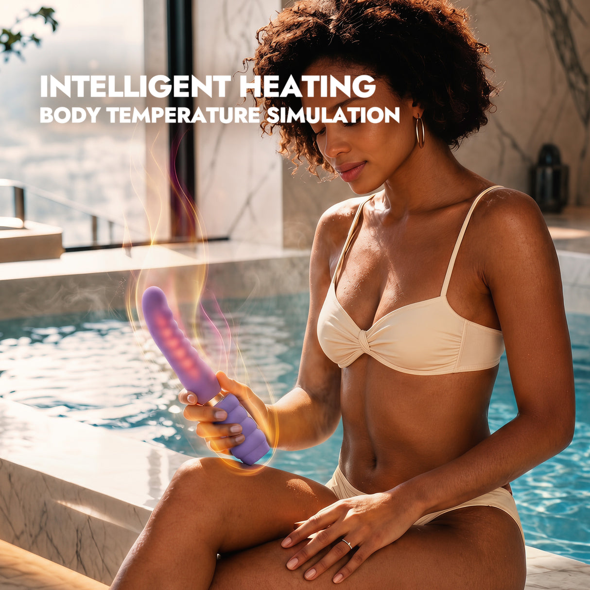 Thrusting, Vibrating & Heating Realistic Dildo Vibrator