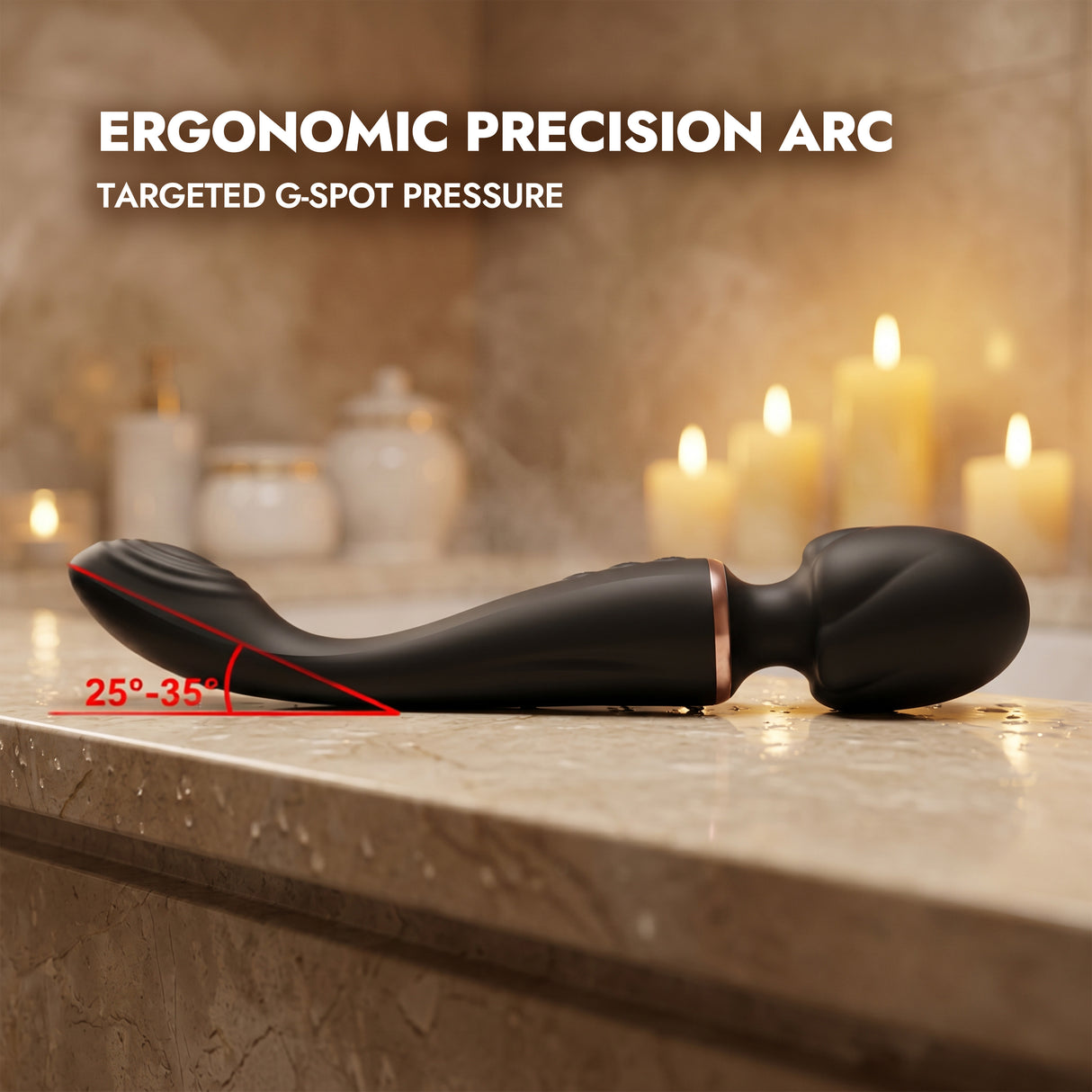 Medical-Grade Silicone Dual Motor Wand Massager G-Spot & Clitoral Vibrator