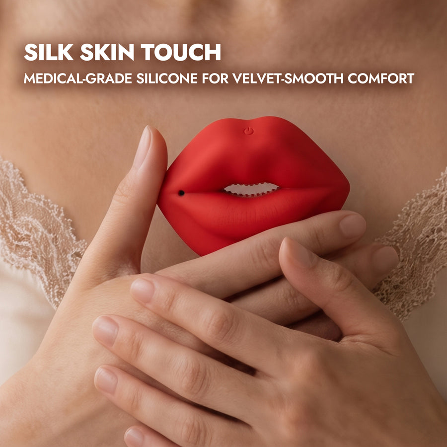 Adjustable Remote Controlled Sculpted Lips Vibrating Nipple Clamps