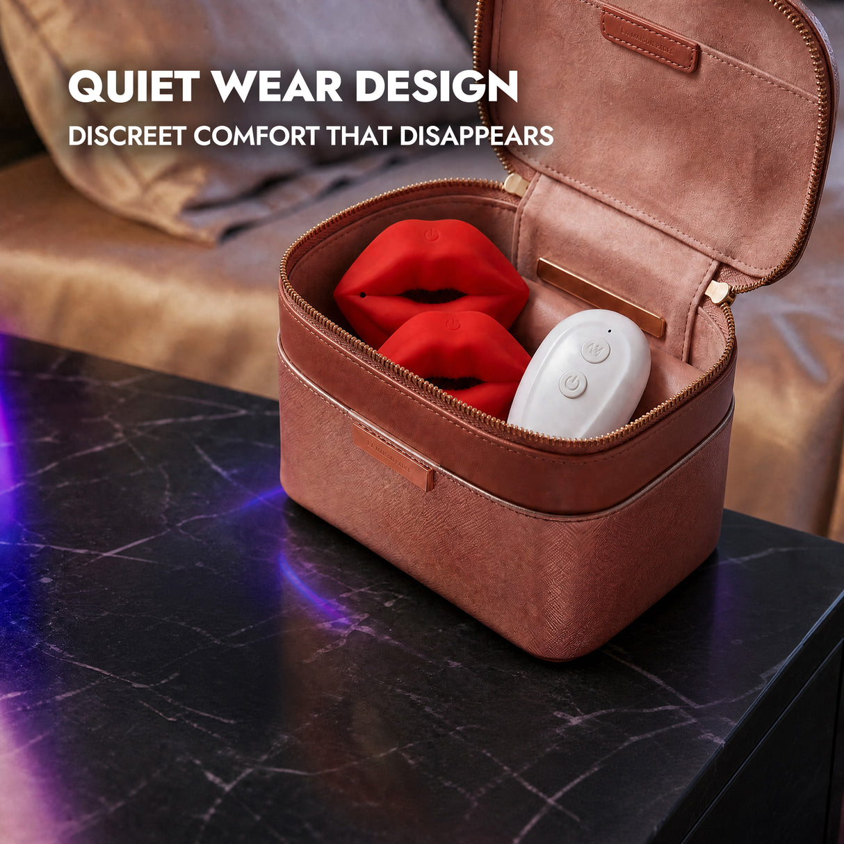 Adjustable Remote Controlled Sculpted Lips Vibrating Nipple Clamps