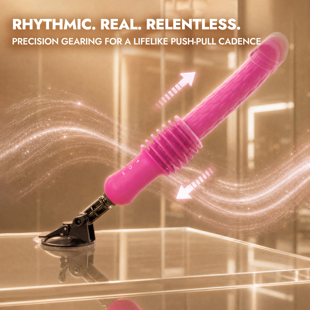 Thrusting, Vibrating & Heating Mini Sex Machine