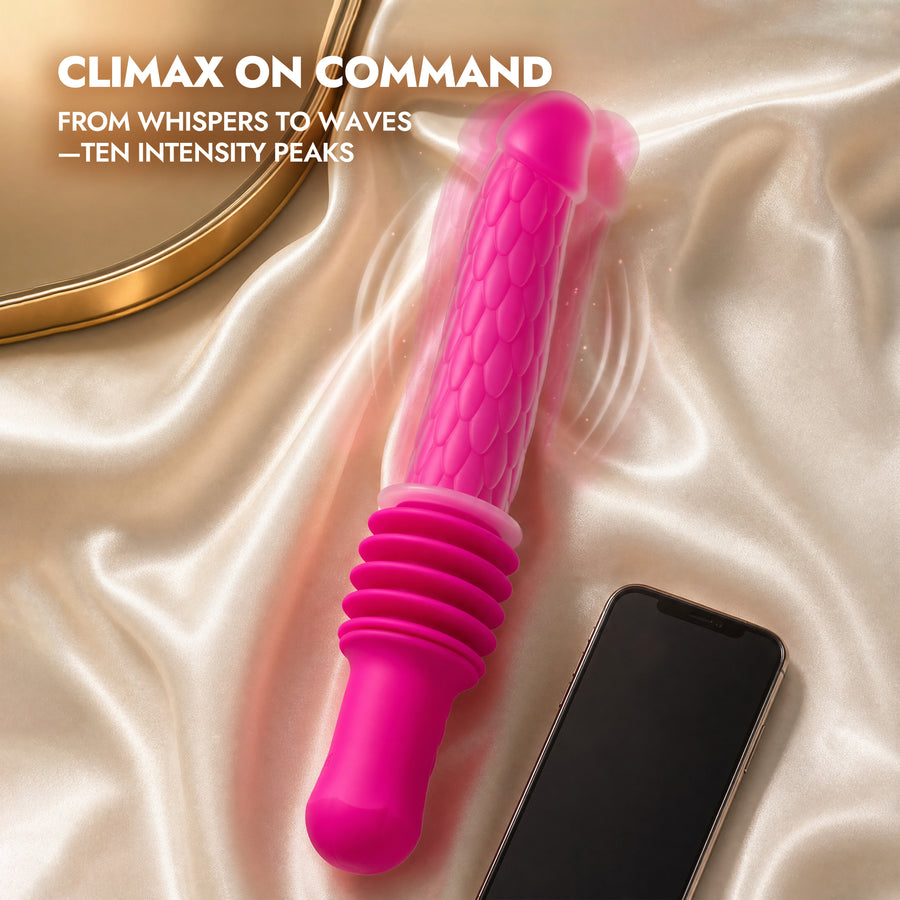 Thrusting, Vibrating & Heating Mini Sex Machine