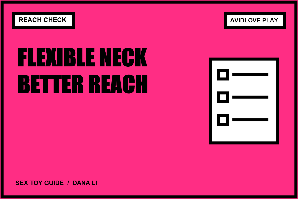 Editorial card: Flexible-Neck Vibrators: How to Evaluate Bend, Reach, and Support; reach check.