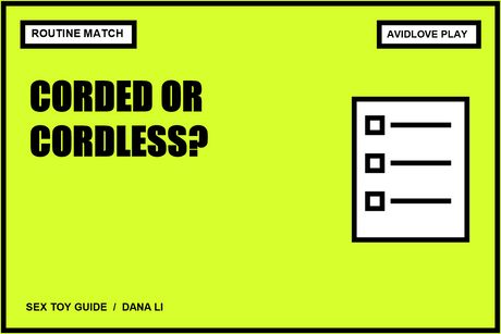 Editorial card: Corded vs Rechargeable Wands: Choose Around Your Space and Routine; routine match.