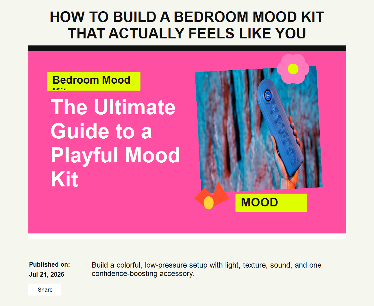 How to Build a Bedroom Mood Kit That Actually Feels Like You