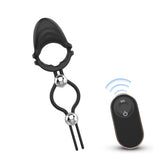 Adjustable Vibrating Cock Ring with Secure Lock Buckle