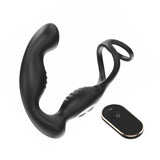 Medium 3-in-1 Rotation Prostate Massager with Cock Ring & Perineum Stimulation