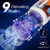9-Mode Thrusting Masturbator with 360° Texture & Soft Silicone
