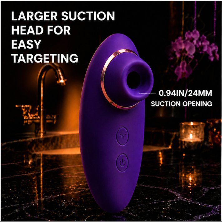 Handheld Max Suction Clitoral Vibrator with Patented Dynamic Suction System