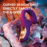 Curved Clitoral & G-Spot Dual Stimulation Vibrator with Max Suction and Vibration