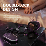 Adjustable Vibrating Cock Ring with Secure Lock Buckle