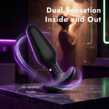 Large Rotating Beads Prostate Massager with Vibration & Remote Control