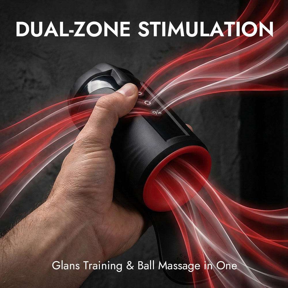 Glans & Ball Massager with Dual Vibration