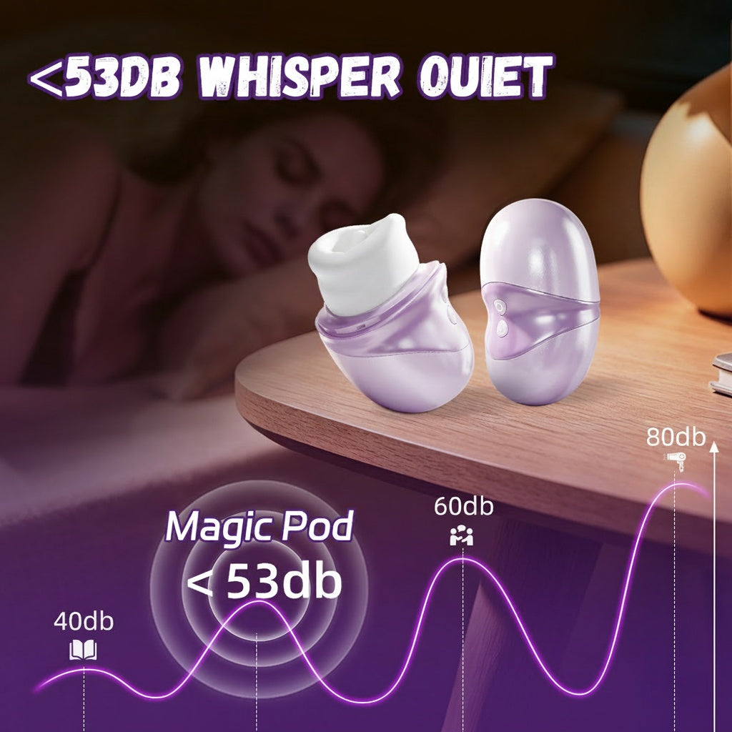 Magic Pod SoftWave Heated Clitoral Tongue & Suction Vibrator