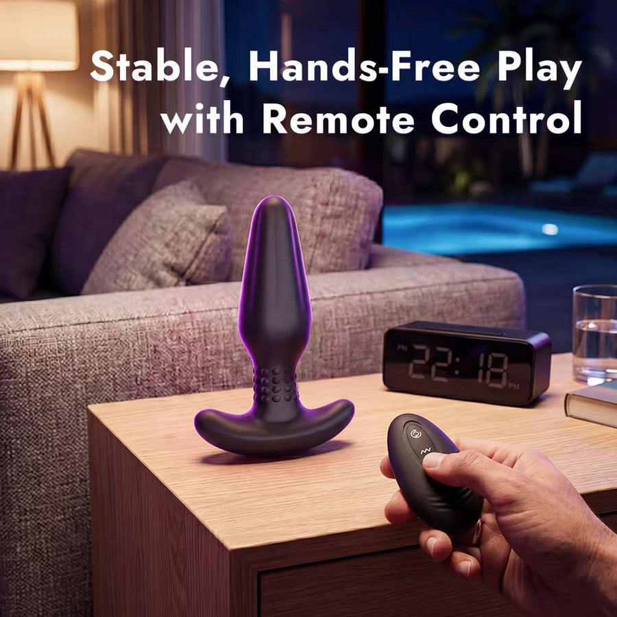Large Rotating Beads Prostate Massager with Vibration & Remote Control