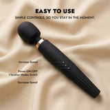 5-in-1 Rechargeable Magic Wand Vibrator with Flex Neck & 4 Attachments