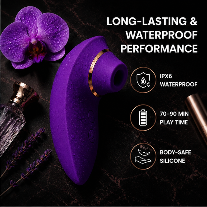Handheld Max Suction Clitoral Vibrator with Patented Dynamic Suction System