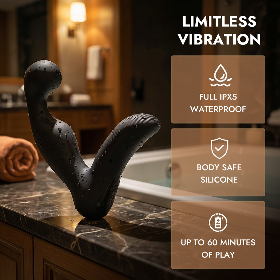 Small Inflatable Prostate Massager with Remote Control