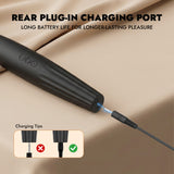 5-in-1 Rechargeable Magic Wand Vibrator with Flex Neck & 4 Attachments