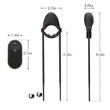 Adjustable Vibrating Cock Ring with Secure Lock Buckle