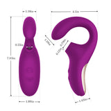 Curved Clitoral & G-Spot Dual Stimulation Vibrator with Max Suction and Vibration