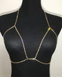 Halter Necklace Bra Crystal Chest Chain