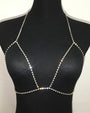 Halter Necklace Bra Crystal Chest Chain