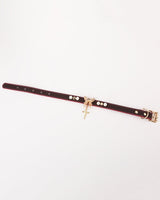 Temperature-Sensitive Color-Changing Butterfly Spiked Leather Collars