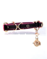 Temperature-Sensitive Color-Changing Bell Heart-Shaped Leather Collars