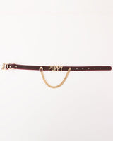 Temperature-Sensitive Color-Changing Letter Chain Leather Collars
