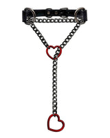 Heart Choker Collar O-ring Slip Chain