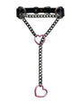 Heart Choker Collar O-ring Slip Chain