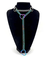 Heart Choker Collar O-ring Slip Chain
