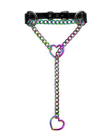 Heart Choker Collar O-ring Slip Chain