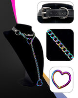 Heart Choker Collar O-ring Slip Chain