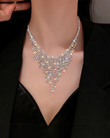 Crystal Tassel Rhinestones Choker Necklaces